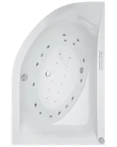 Wanna z hydromasażem asymetryczna MILA 170x110 cm 
