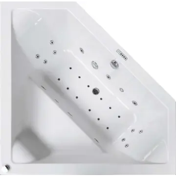 Wanna z hydromasażem symetryczna BARBOSA 140x140 cm