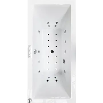 Wanna z hydromasażem prostokątna QUATRO DUO 180x80 cm