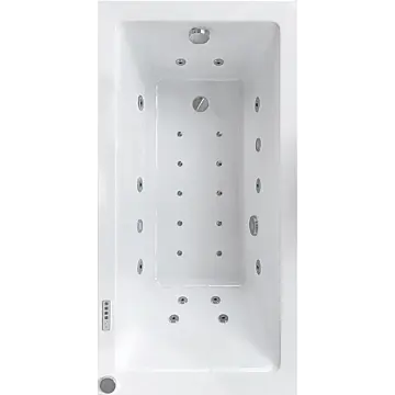 Wanna z hydromasażem prostokątna QUATRO MINI 120x70 cm